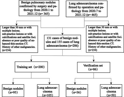 Identification of pulmonary adenocarcinoma and benign lesions in isolated solid lung nodules based on a nomogram of intranodal and perinodal CT radiomic features